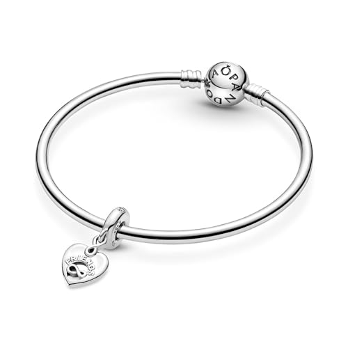 Detalle de PANDORA Charm pendant Cœur Amis Pour Toujours – Infinity et gravures Friends Forever sur argent 925/1000