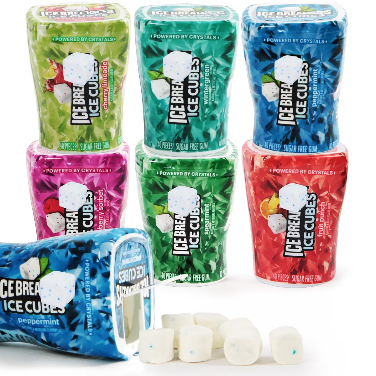 Detalle de IceCubes 6-Pack Sugar-Free Gum Variety Pack with Six Flavors