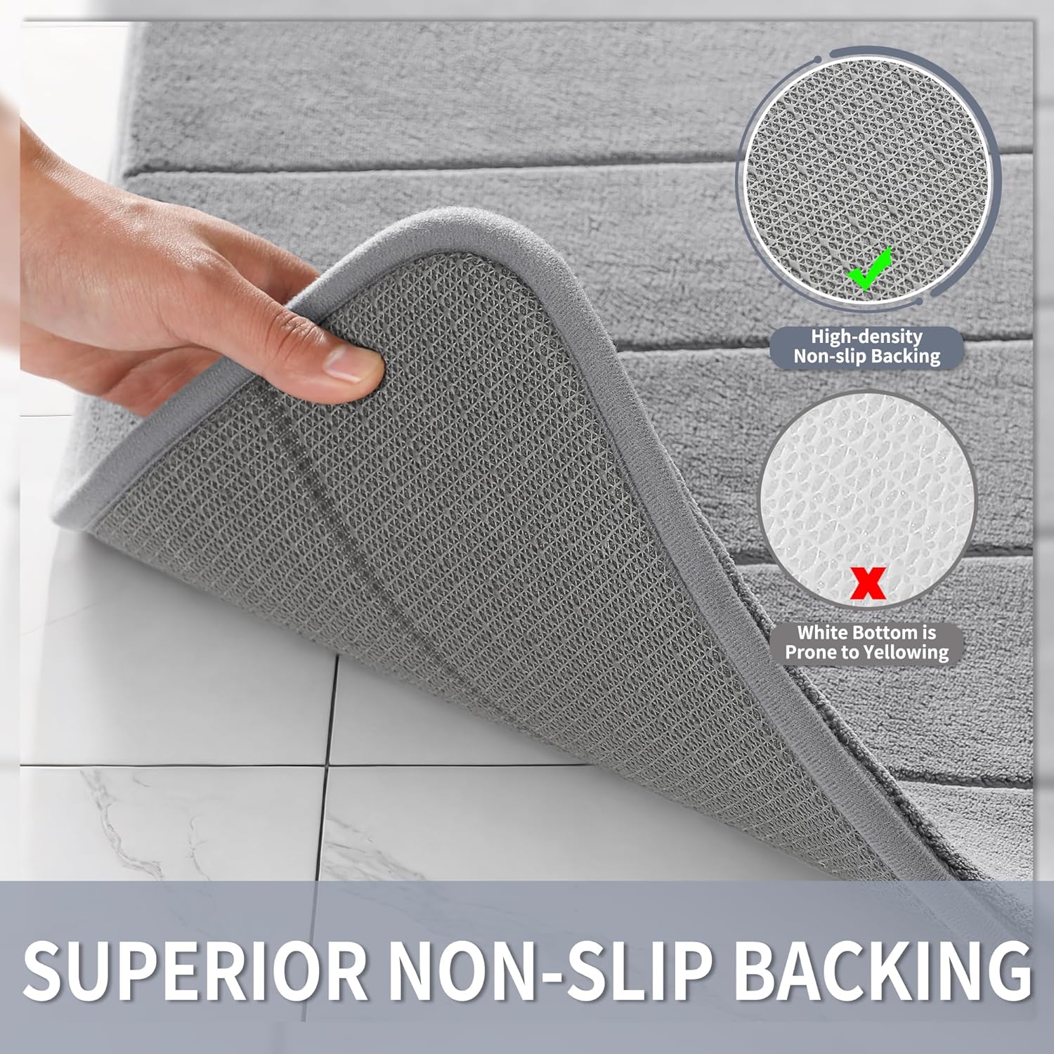 Thumbnail 4 de Yimobra Memory Foam Bath Mat, 24x17 ⚙