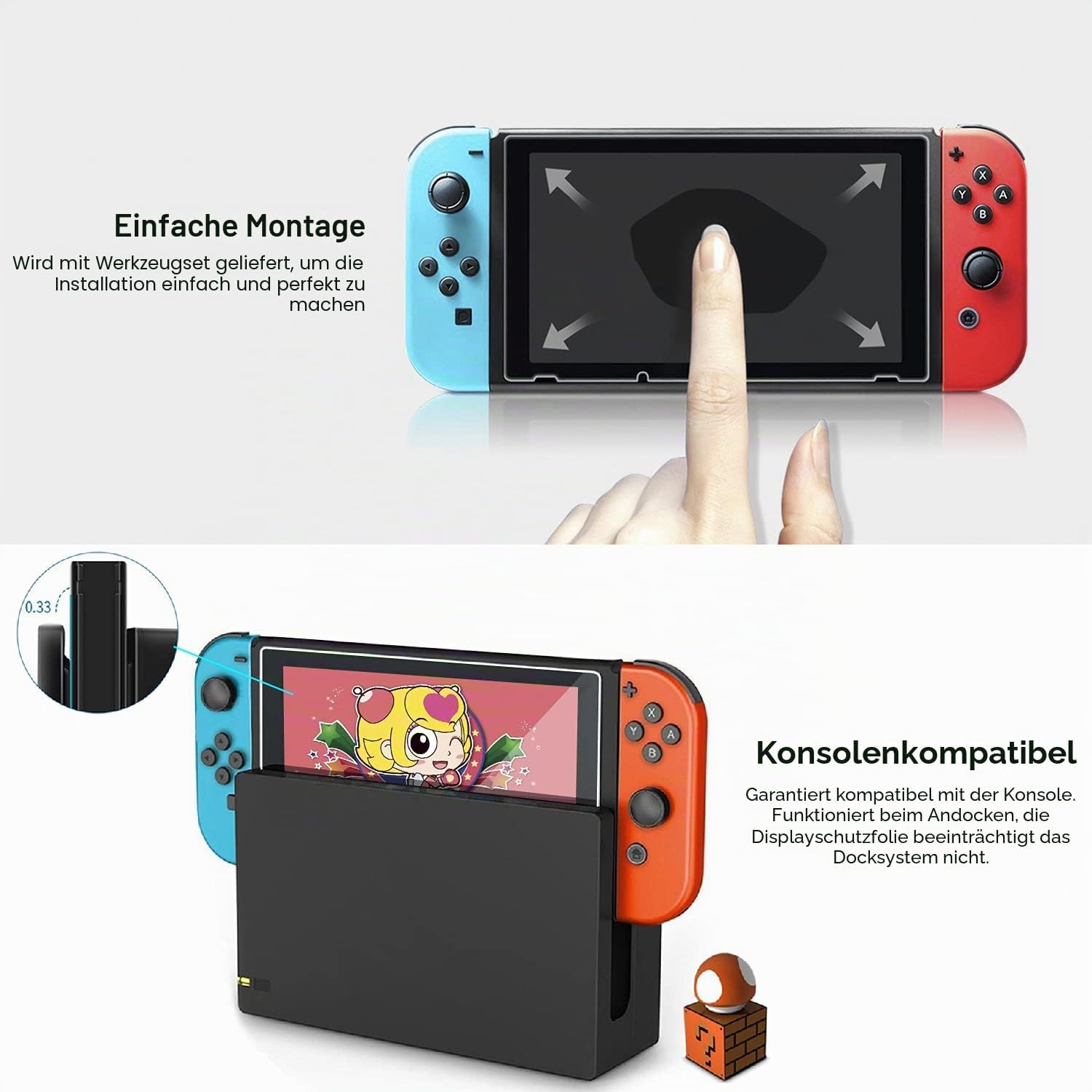 Thumbnail 3 de ivoler Panzerglas für Nintendo Switch 0,3 mm