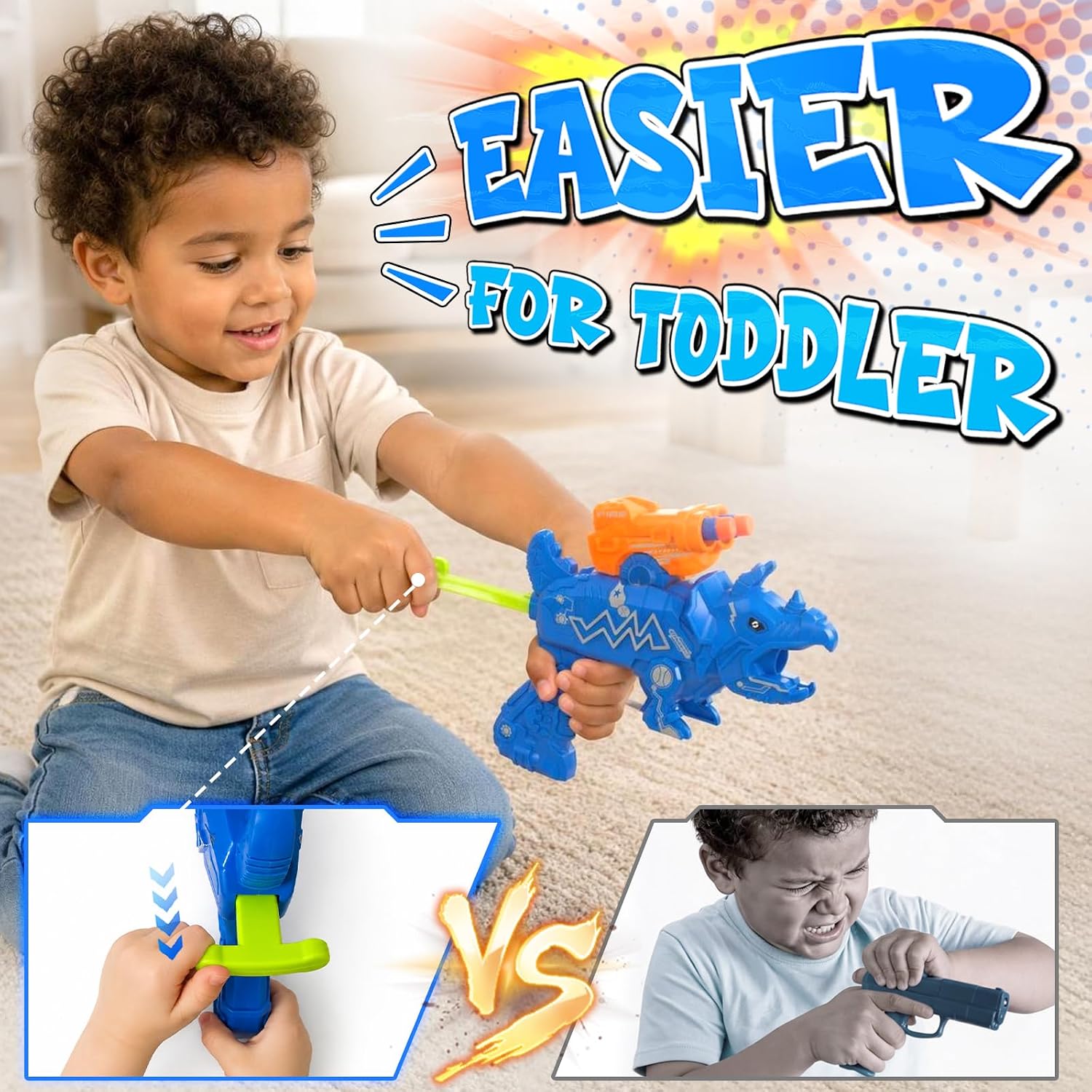 Detalle 2 de Happitry Dinosaur Toy Blasters, 2-Pack