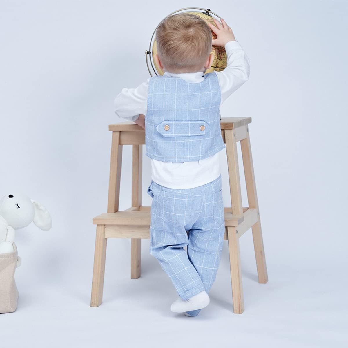 Thumbnail 5 de Famuka Baby Boys Gentleman Suits kids tuxedo set (shirt + waistcoat + trousers)