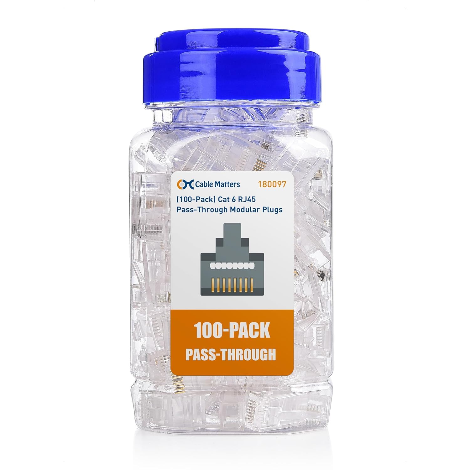 Detalle de Cable Matters Cat 6 RJ45 connectors 100-pack