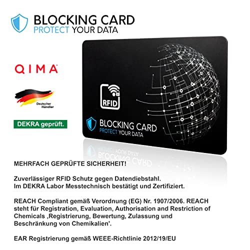 Detalle de DEKRA geprüfte RFID Blocker Karte von protect your data – 2er Set, 0,8 mm Dicke