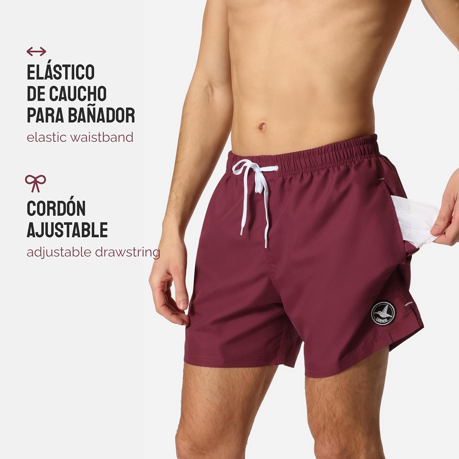 Detalle de Ladeheid LA40-198 Bañador short deportivo