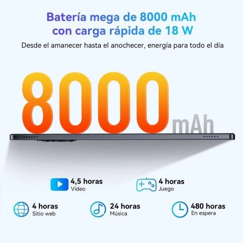 Thumbnail 1 de Tablet kingrid W90 WiFi + 4G de 11" con 24GB y 256GB gris