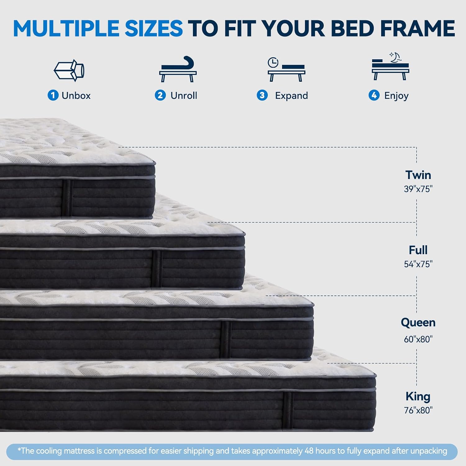 Thumbnail 1 de PECHINOU Hybrid Mattress, 10-Inch