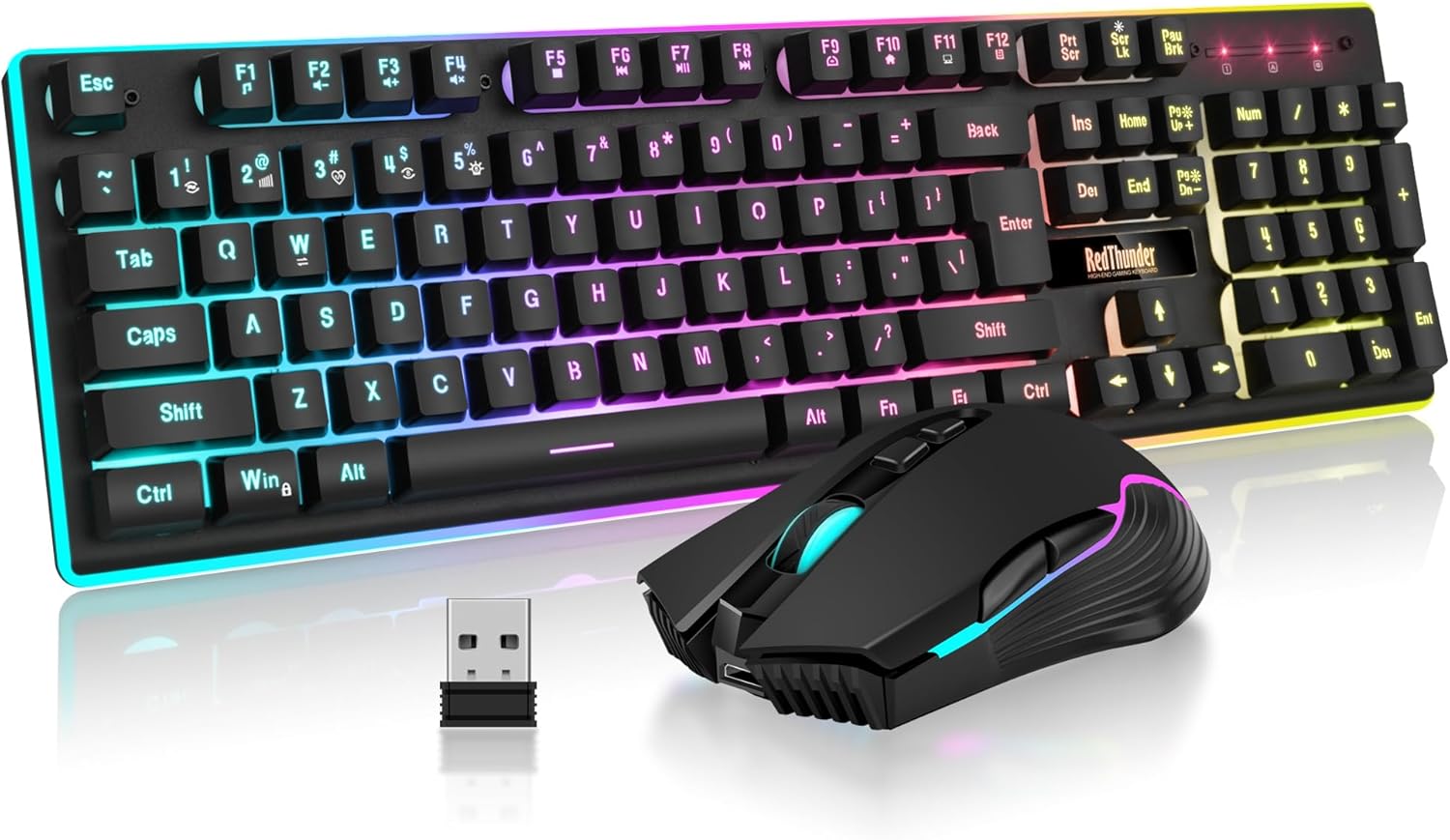 Detalle de RedThunder K10 Wireless Gaming 3800mAh ⌨