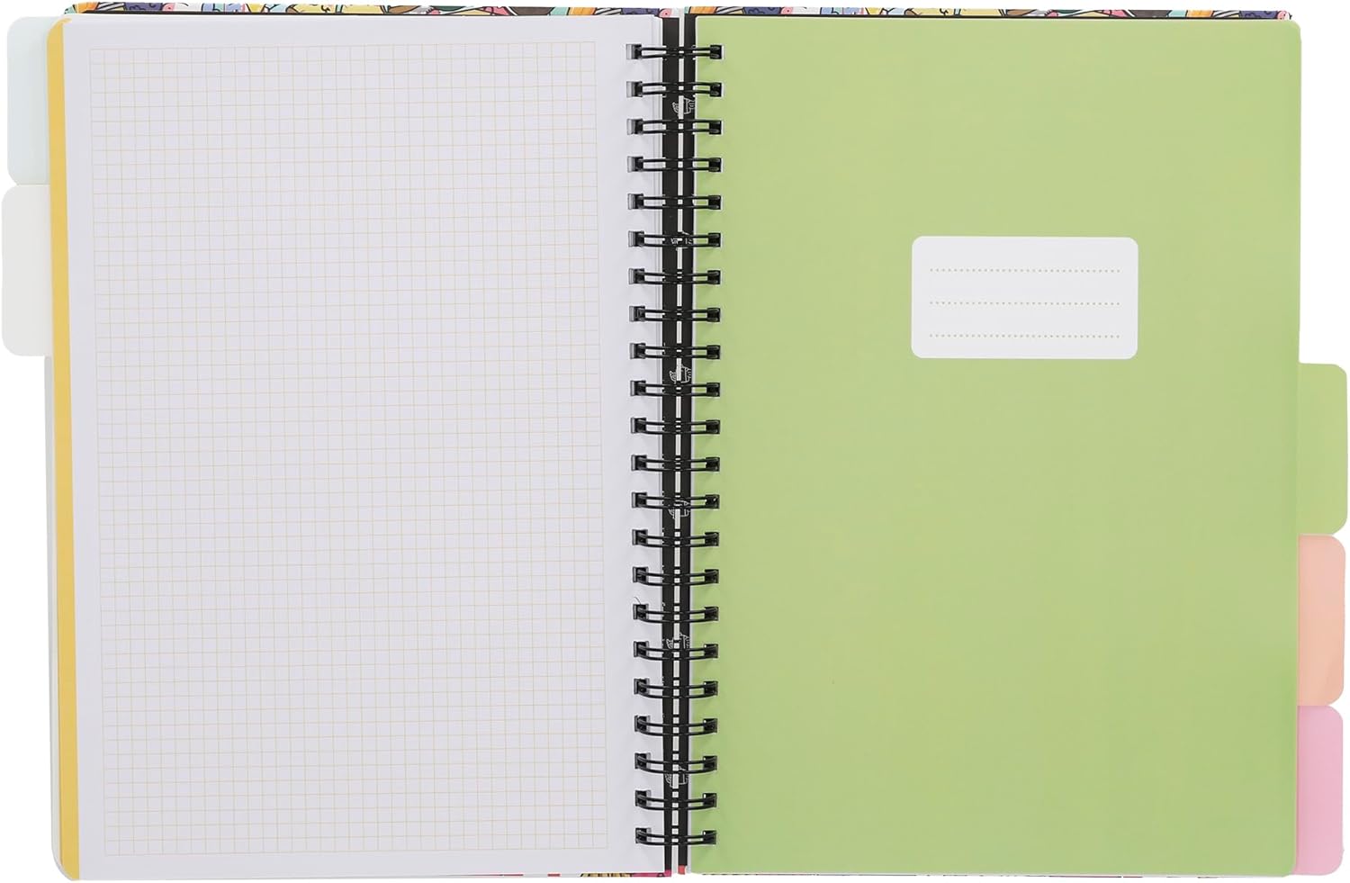 Thumbnail 5 de Mr. Wonderful Cahier A5 avec intercalaires – Couverture rigide, reliure spirale, 160 pages carrées