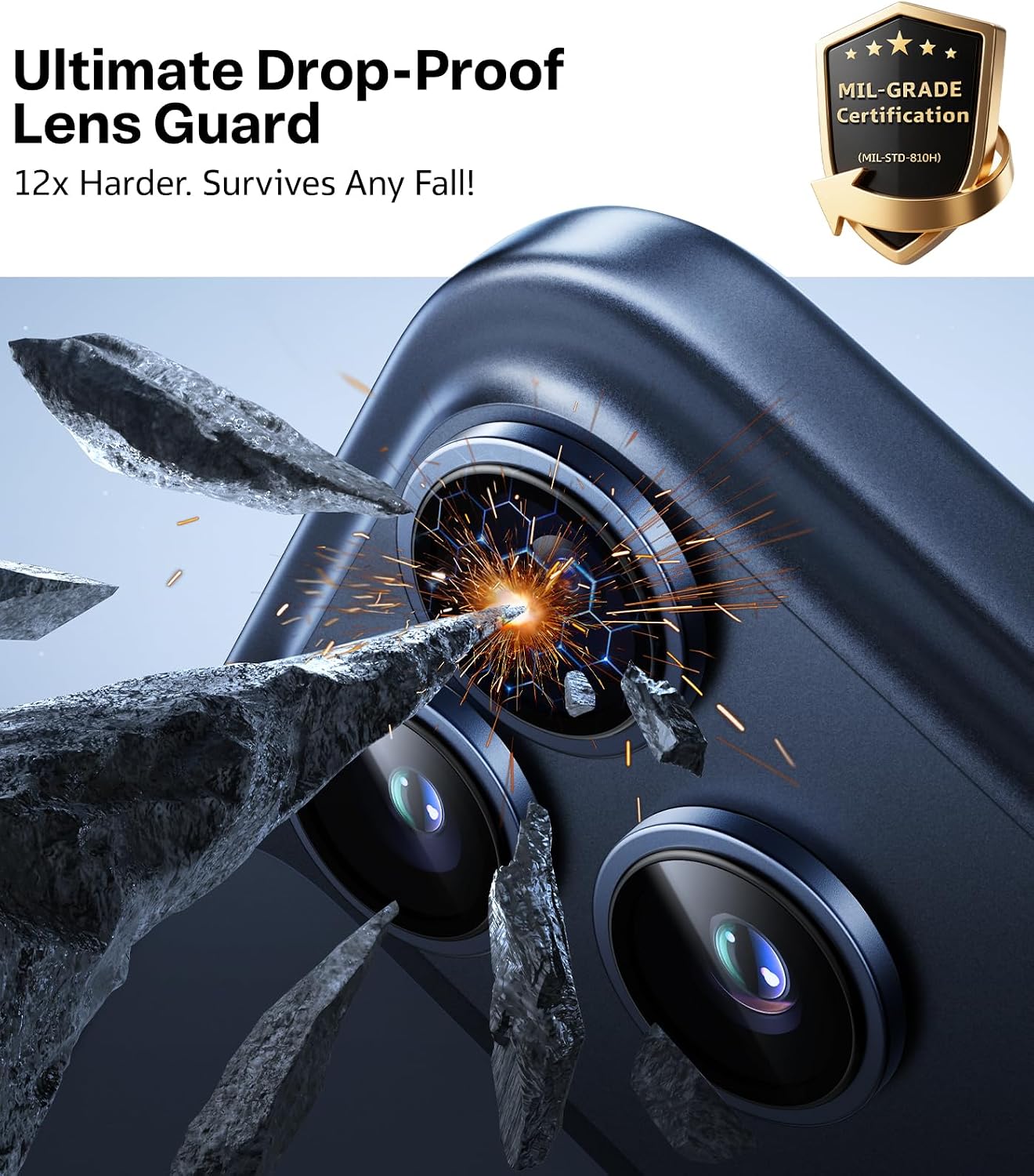 Detalle de TORRAS TOP 9H+ Glass for iPhone 17 Pro Max/17 Pro lens protector