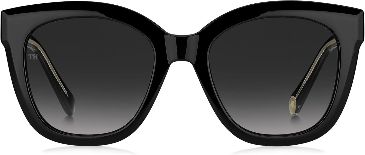 Detalle de Tommy Hilfiger TH 1884/S Sunglasses Mixte – 807/9O BLACK, taille 52