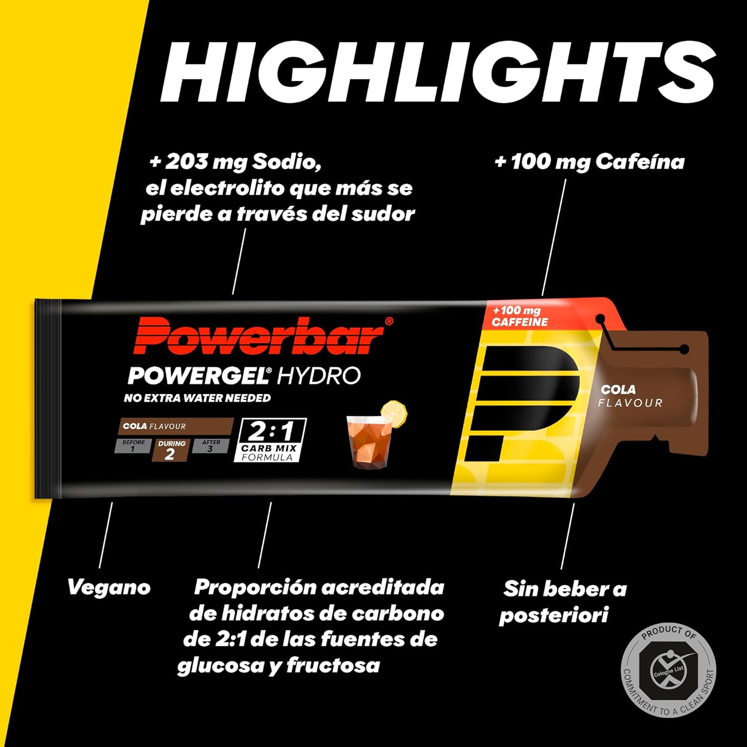 Thumbnail 3 de Powerbar PowerGel Hydro Cola 24x67ml - Energía Perfecta ⚡