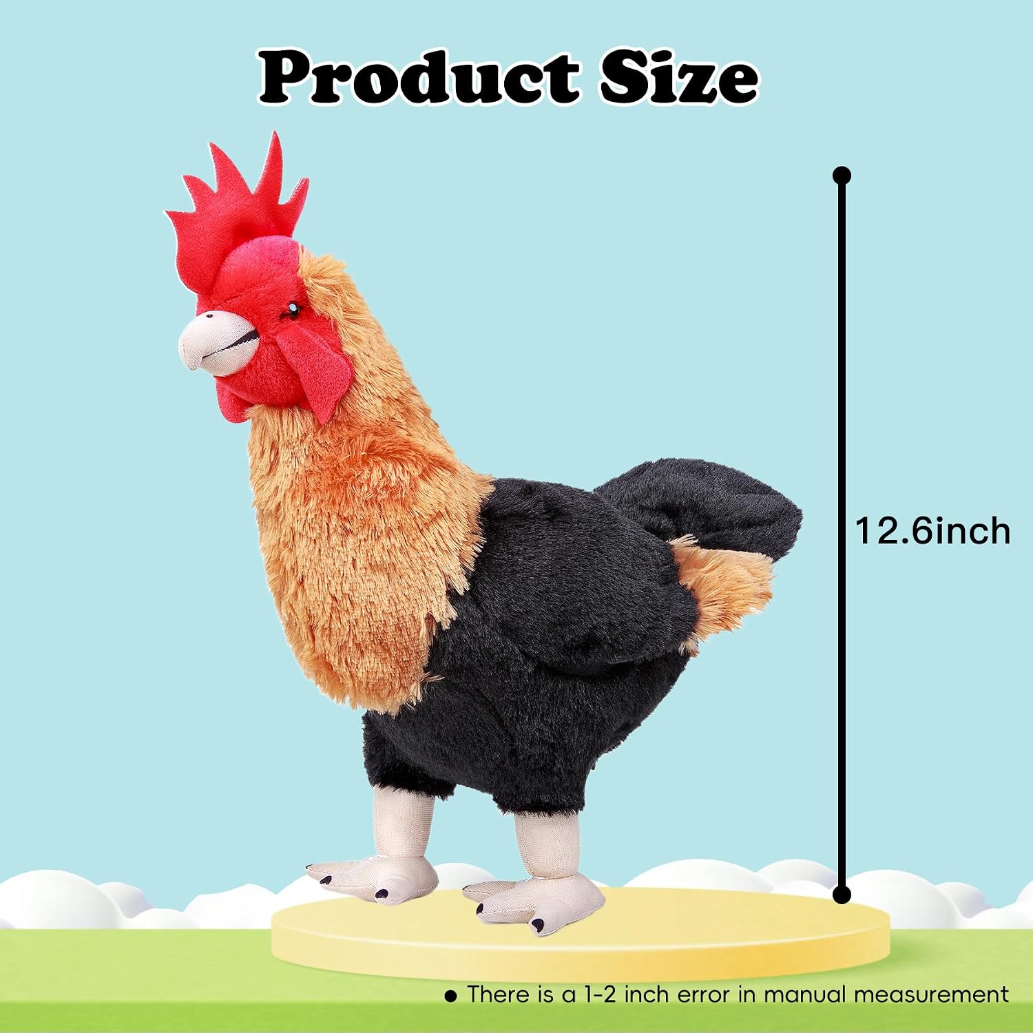 Thumbnail 3 de Lilizzhoumax 12-inch Brown Cuddy Hen Chicken Plush Toy