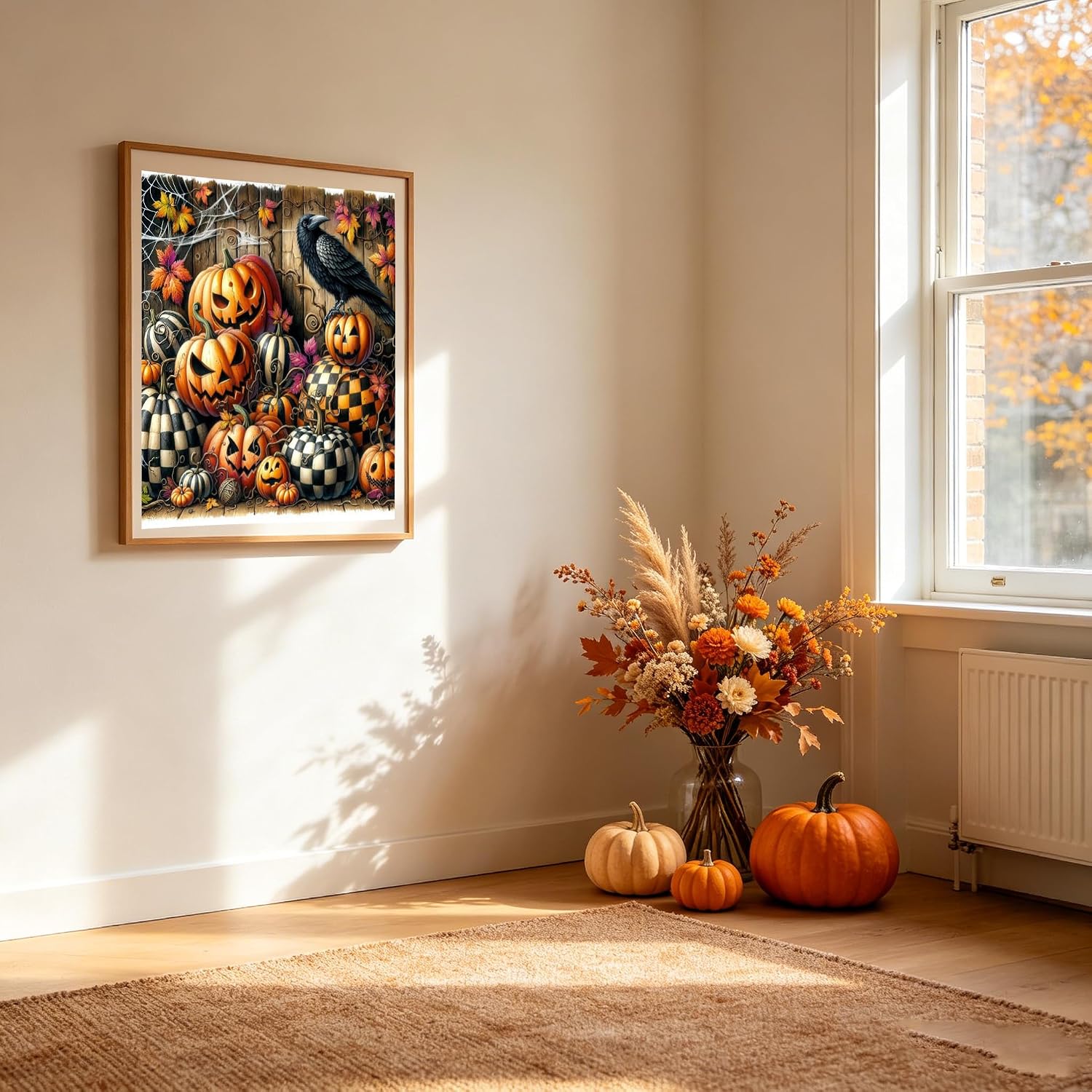 Thumbnail 2 de Diamond Art Kit for Adults, Pumpkin Design