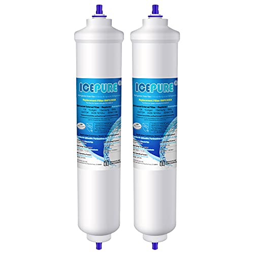 Detalle de ICEPURE Refrigerator Water Filter for Samsung, Haier and LG Inline Models (2 Pack)