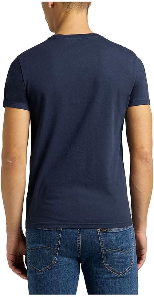 Thumbnail 4 de Lee Twin Pack Crew T-Shirt Homme — Lot de 1, coupe ajustée et coton biologique