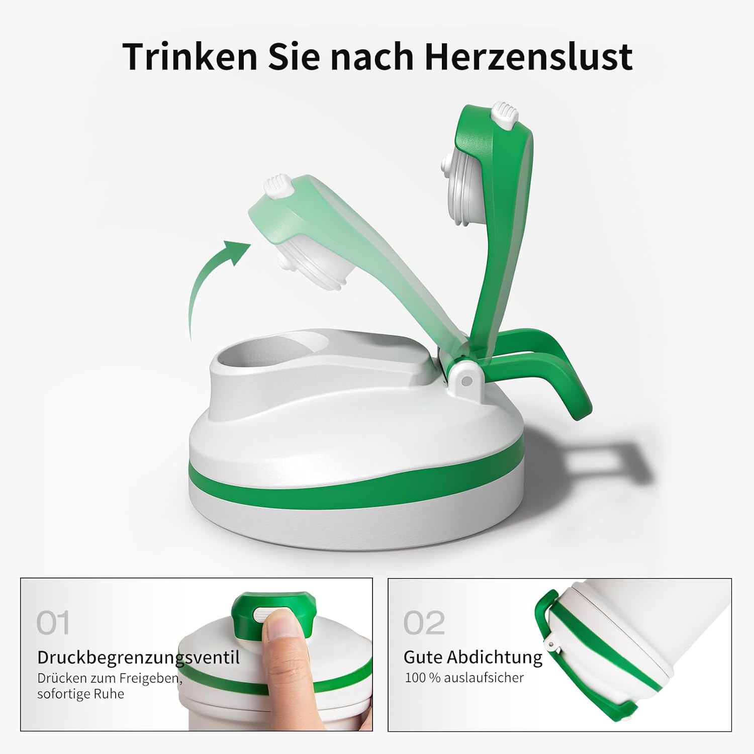 Thumbnail 2 de LHHW shaker à protéines en acier inoxydable 500 ml (sans boule) avec anti-fuite