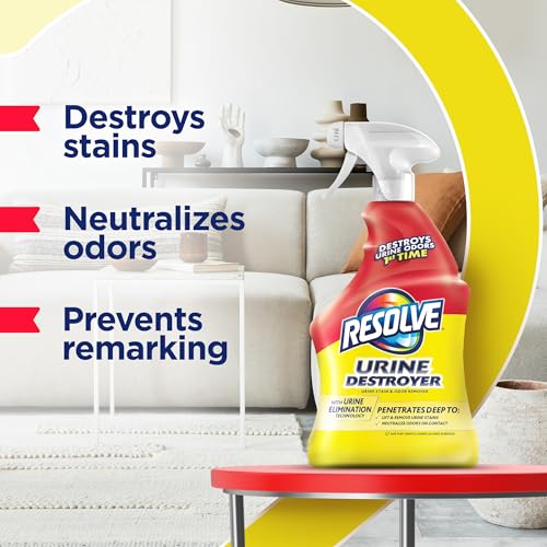 Detalle de Resolve Urine Destroyer Spray – Pet Stain & Odor Remover (32 Fl Oz)