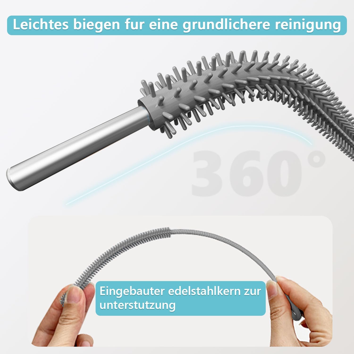 Detalle 2 de Silikon Strohhalm Bürste 250 mm 🧽