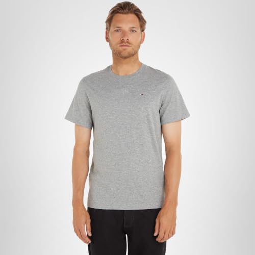 Thumbnail 6 de Tommy Jeans TJM Original Jersey Tee: camiseta de algodón orgánico con cuello redondo en gris, talla S