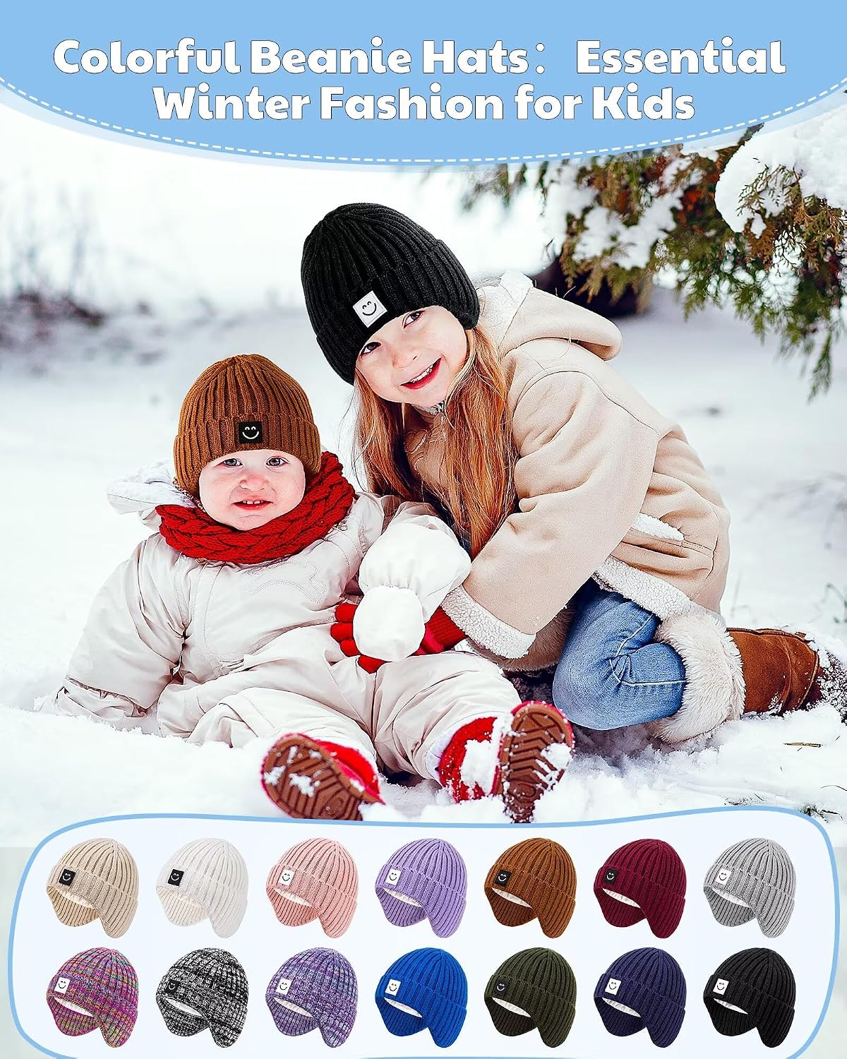 Detalle 2 de Alepo Baby Beanie Hats, 3-Pack