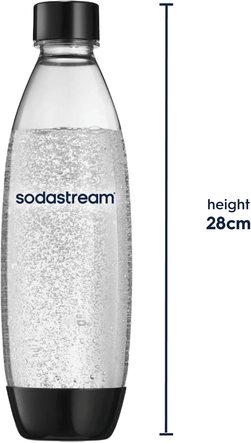 Detalle 1 de SodaStream 2x 1 Litre Slim Reusable Bottles