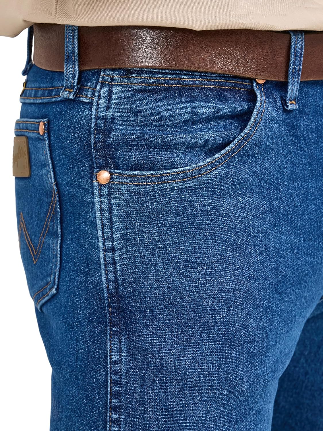 Detalle 2 de Wrangler Cowboy Cut Active Flex Original Fit – męskie dżinsy westernowe