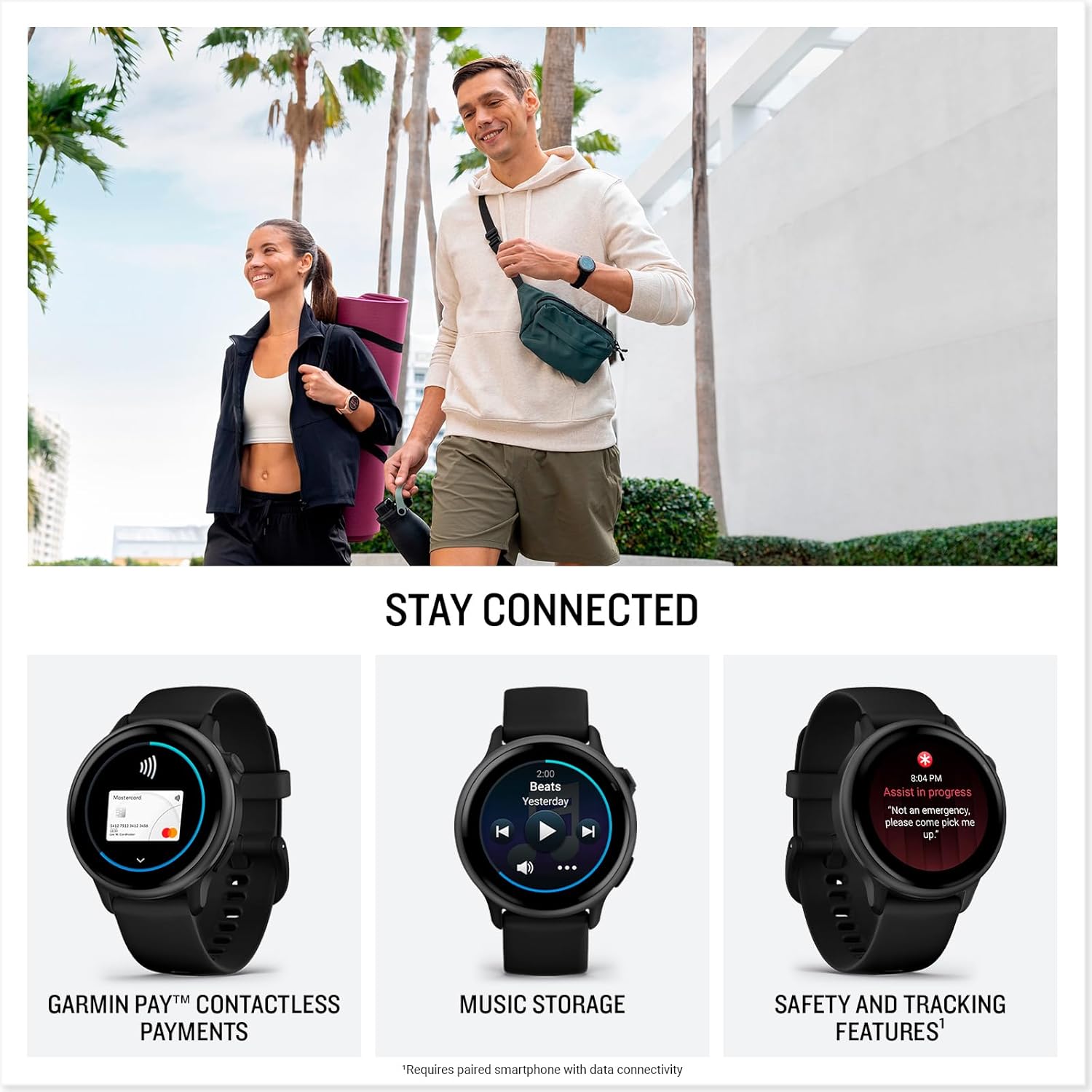 Thumbnail 3 de Garmin vívoactive 6 (Amazon Exclusive) 42mm GPS smartwatch with AMOLED touchscreen in Pebble Grey
