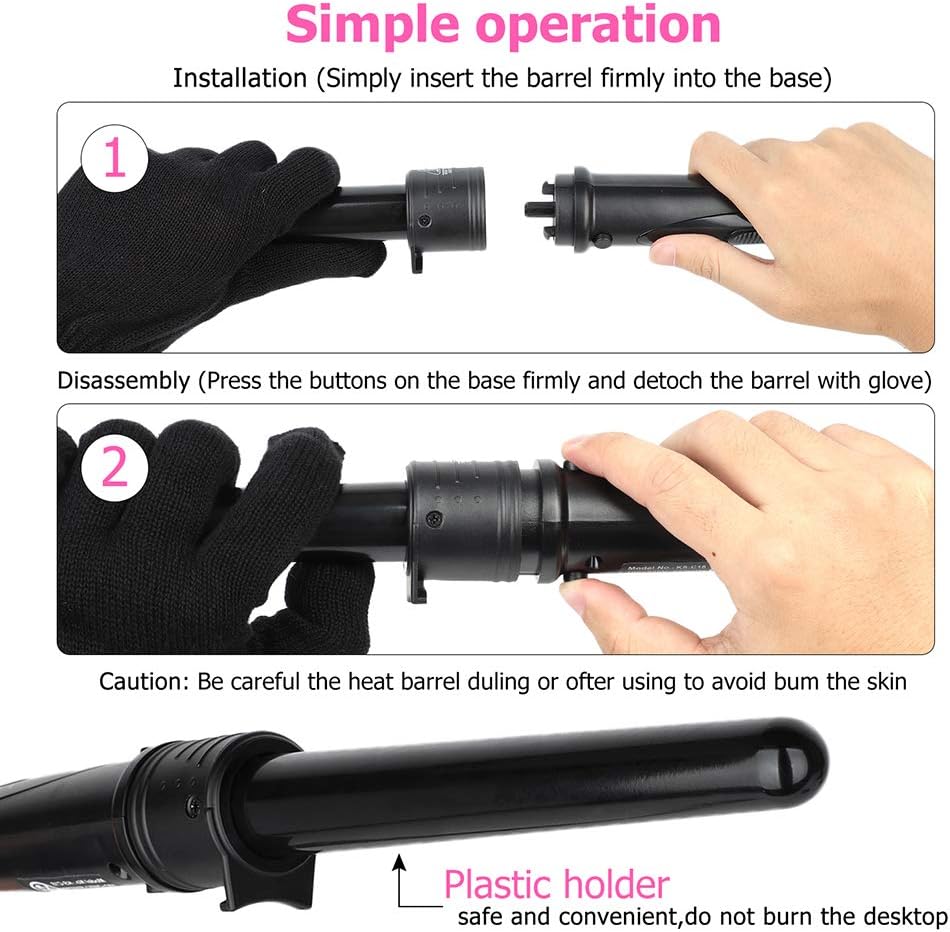 Thumbnail 6 de Curloni Lockenstäbe Set 3-in-1 – Große und Kleine Locken, Keramik-Tourmalin-Beschichtung, Reise-Volumen