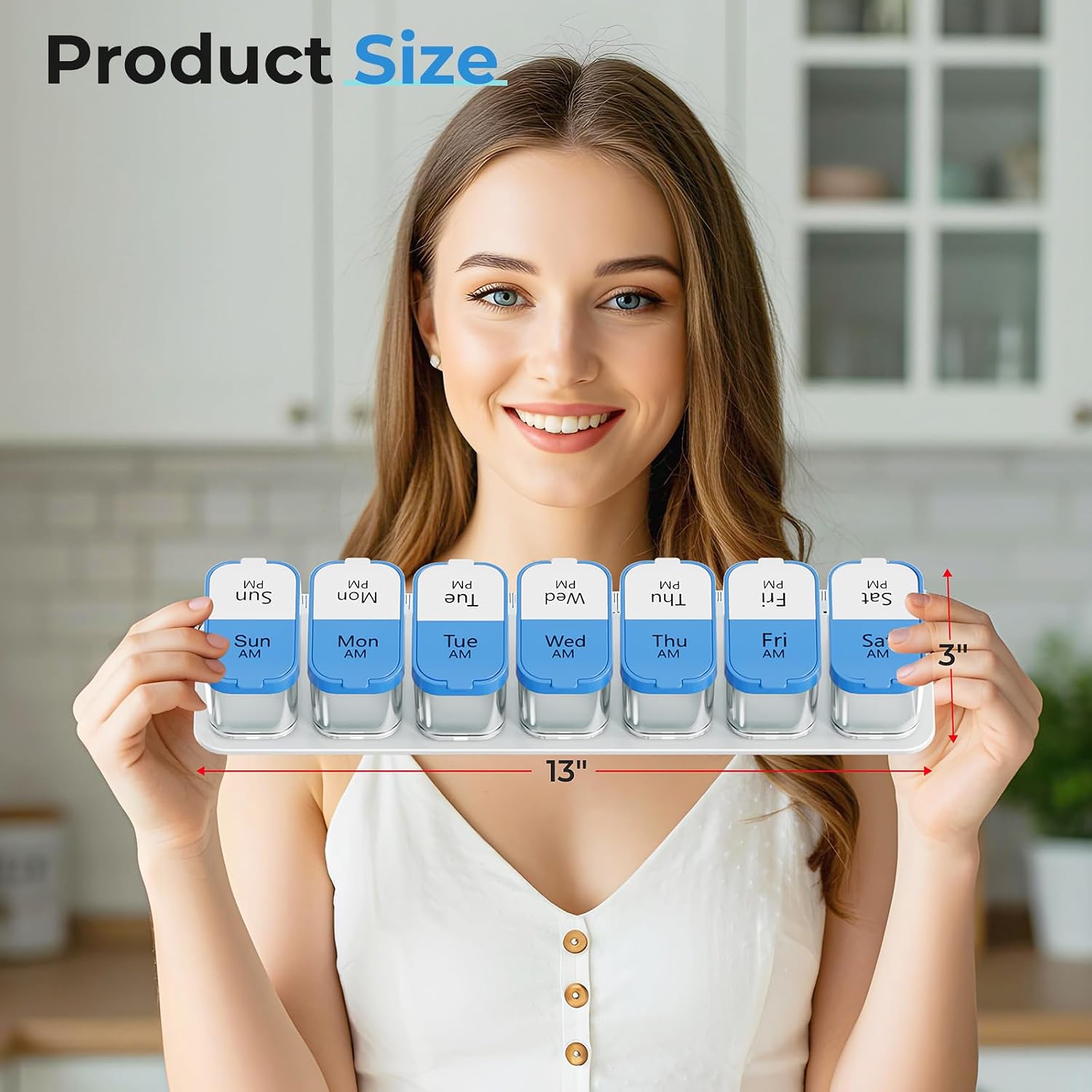 Thumbnail 6 de Odaro Weekly Pill Organizer, 7-Day