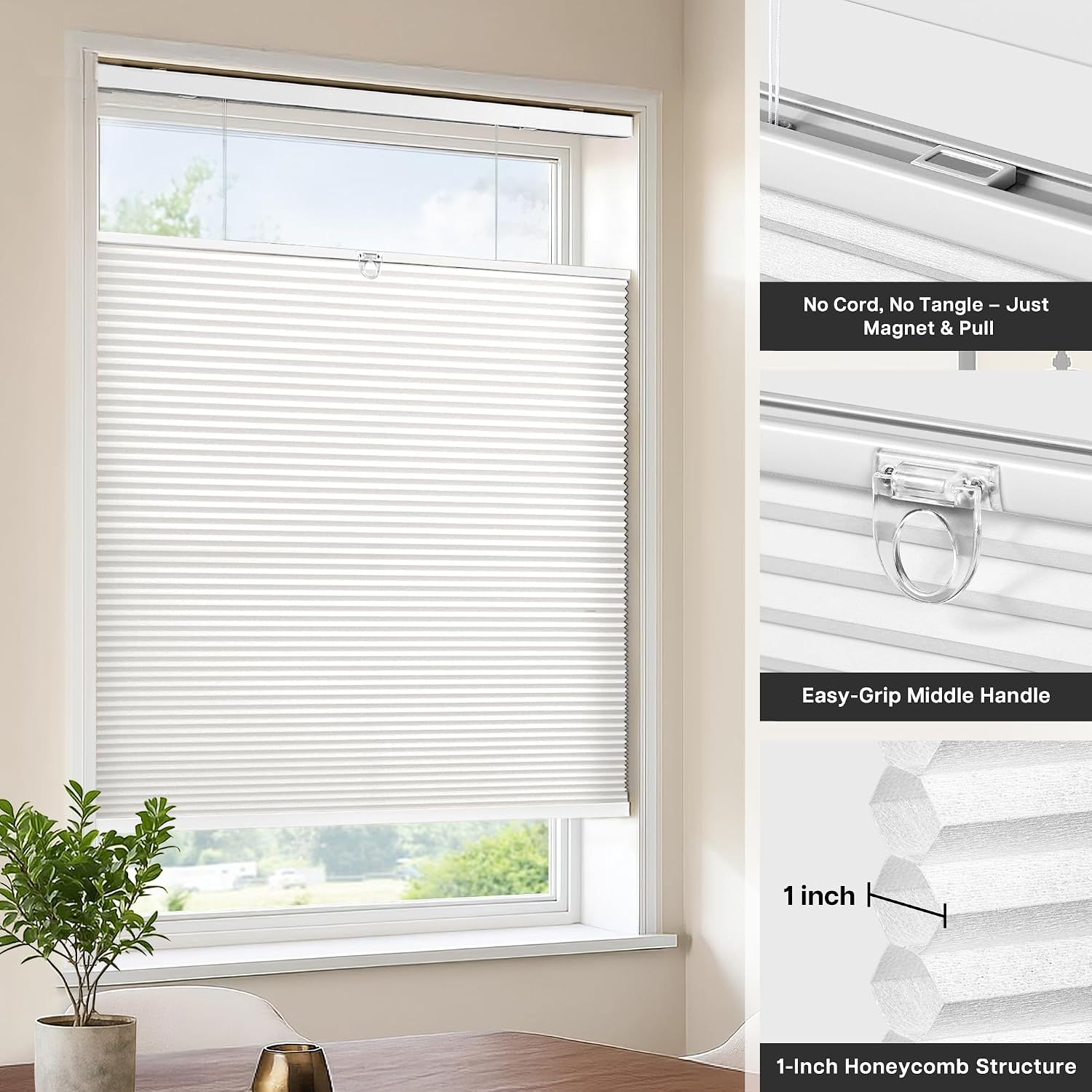 Detalle 2 de LazBlinds Cellular Shades, 32" x 64