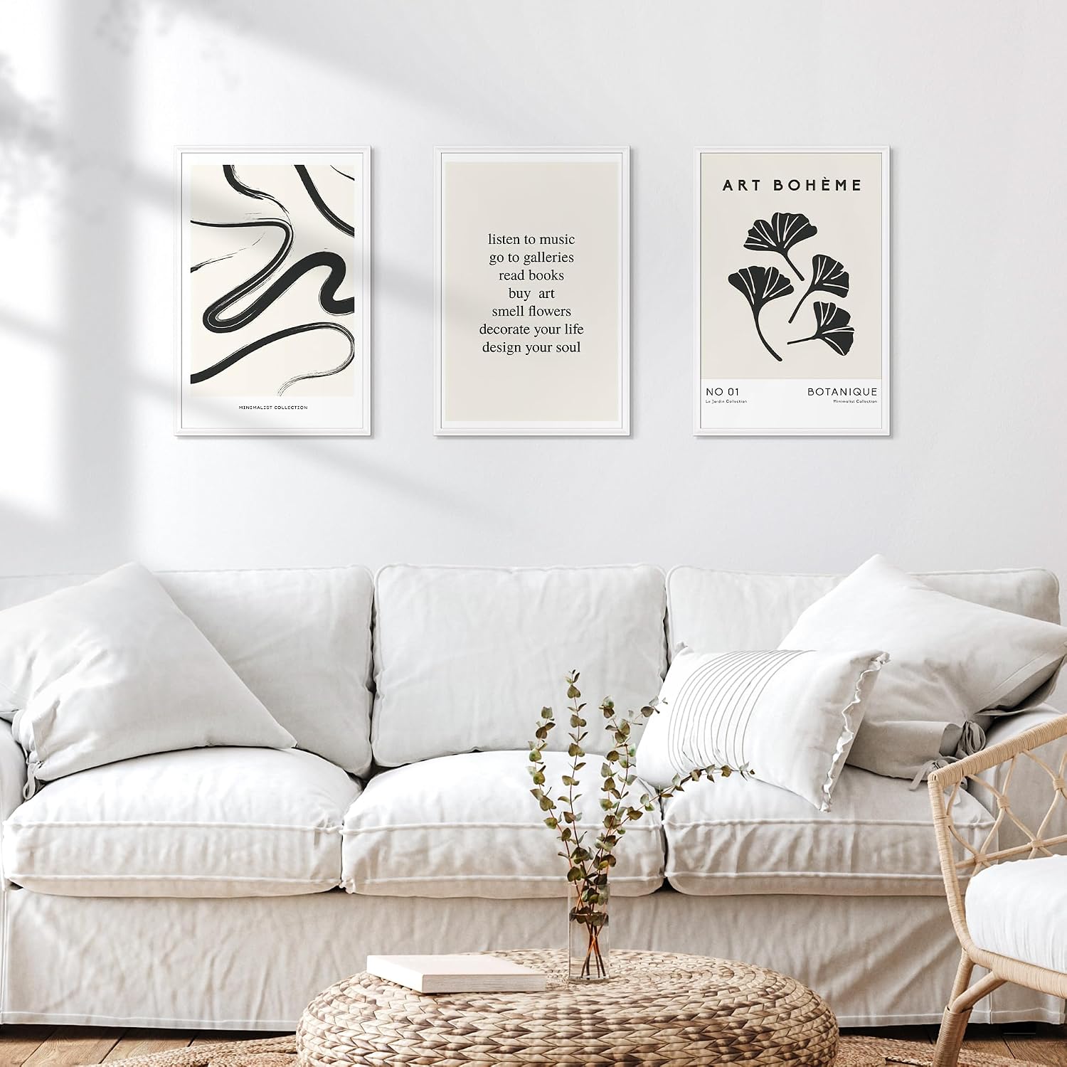 Detalle 2 de upsimples PFUP0171AMUS 12x18 Poster Frames, White, 3-Pack