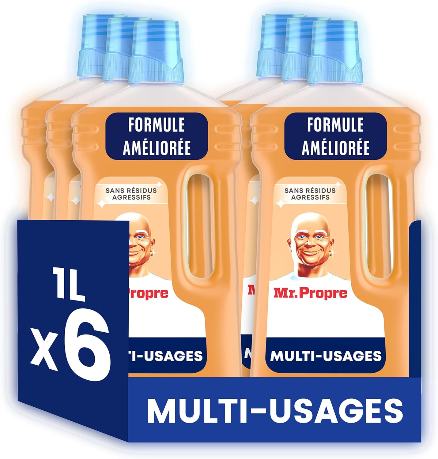 Mr. Propre Nettoyant Sol Multi‑Usages 1 L x6