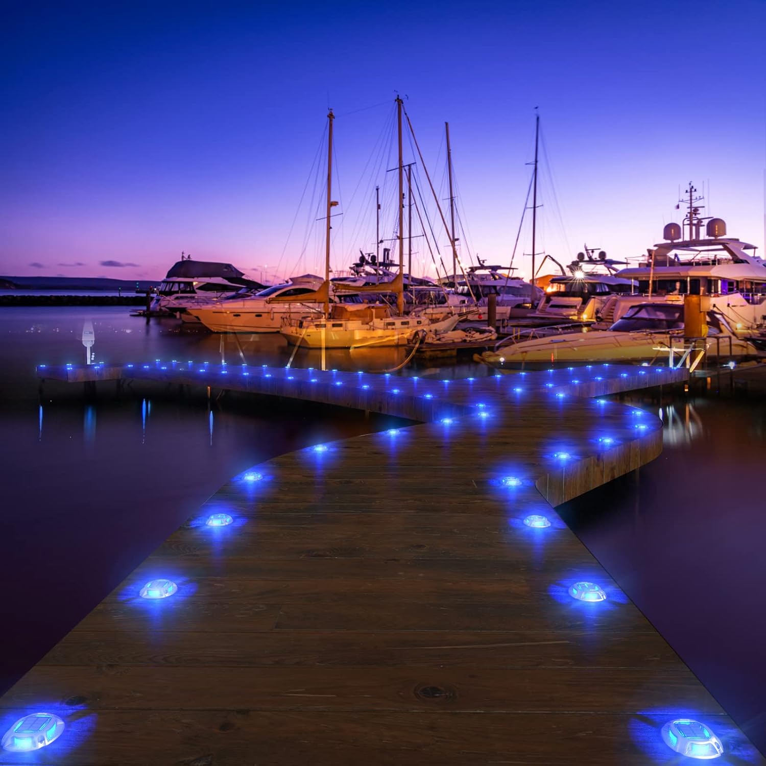 Thumbnail 6 de Luci Solari Esterne Quntis per Vialetto, Ponte e Dock – IP68, 2 colori (Blu/Bianco)