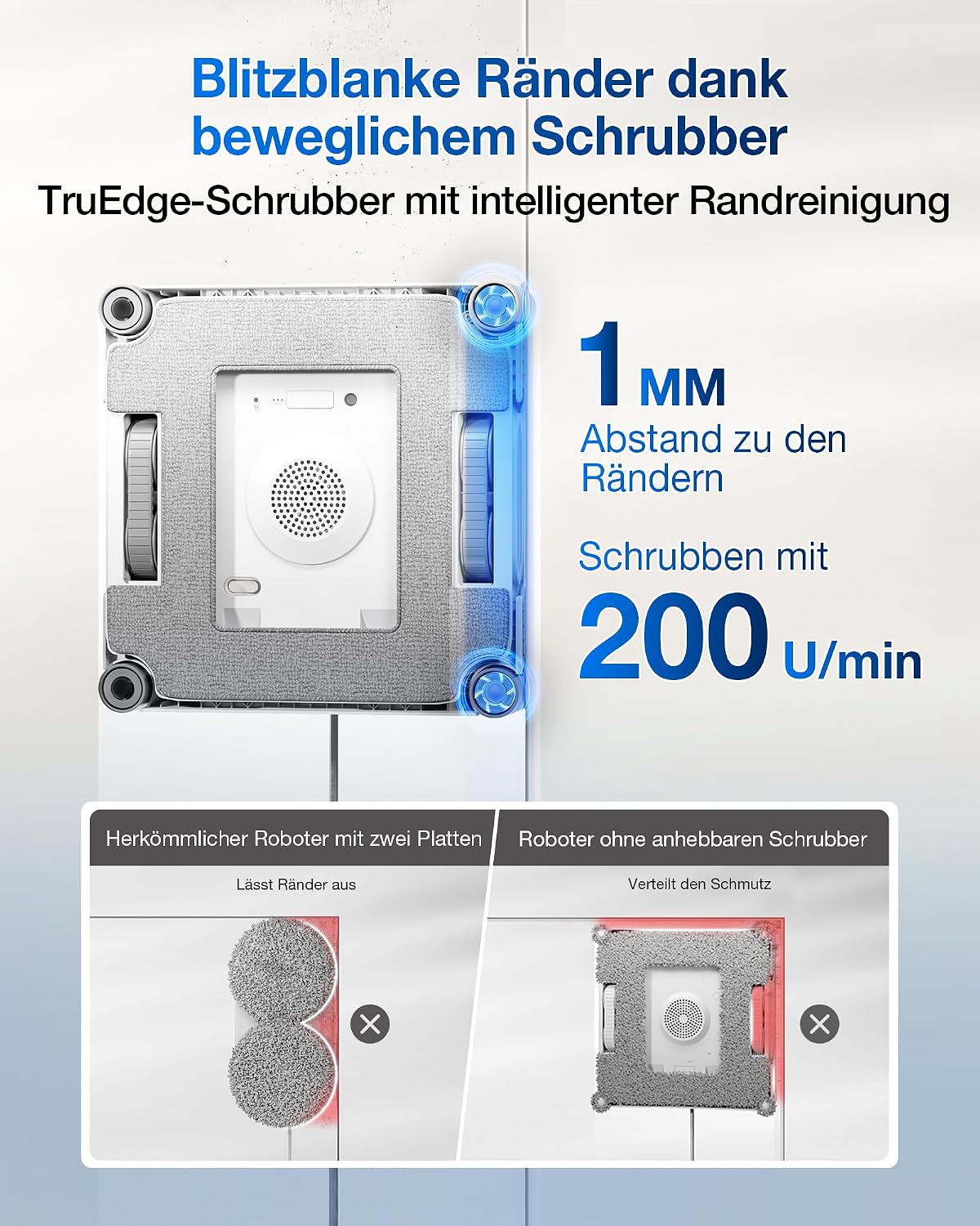 Detalle 1 de ECOVACS WINBOT W2S Omni Fensterputzroboter 12-stufiger Schutz