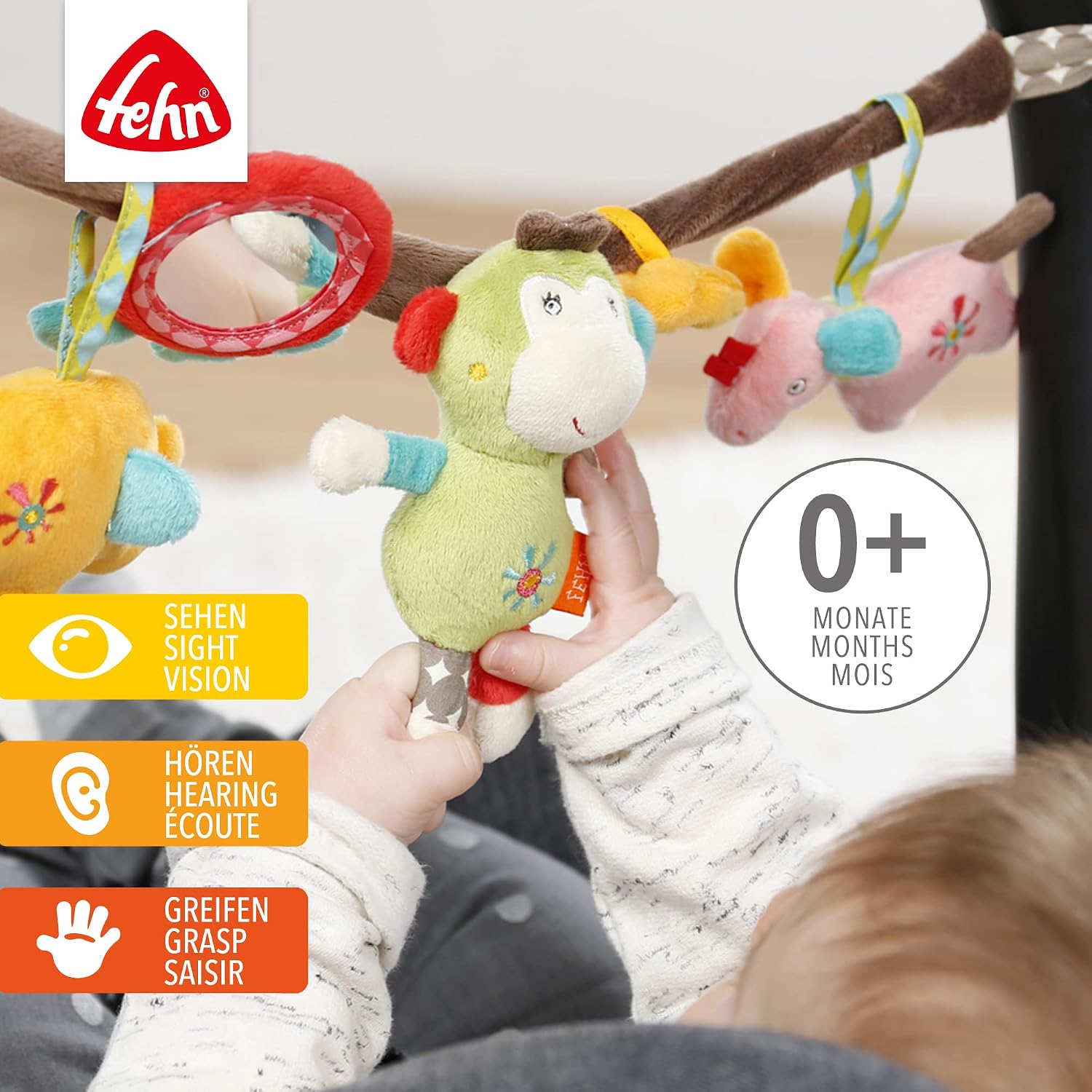 Detalle 2 de Fehn Kinderwagenkette Safari 45 cm Spielzeug