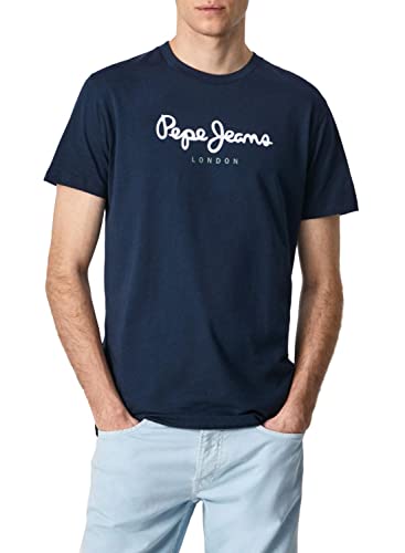 Detalle de Pepe-jeans T-Shirt Regular Fit: camiseta de algodón sostenible con maxi logo