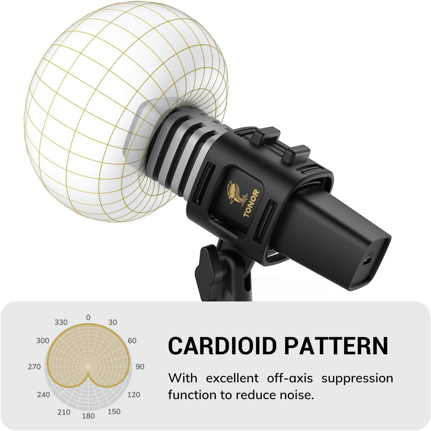 Thumbnail 2 de TONOR TC30 USB Microphone – Cardioid Condenser Mic for Gaming, Podcasting & Conferencing