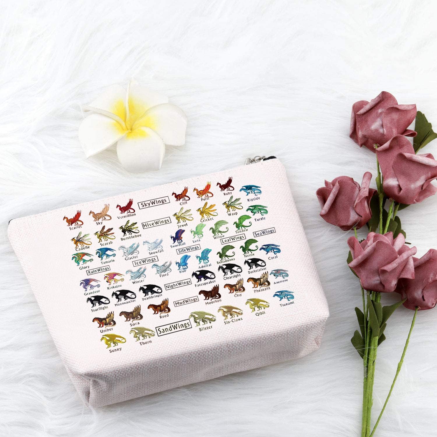 Detalle 1 de PXTIDY Dragon Makeup Bag, 9 × 7 in