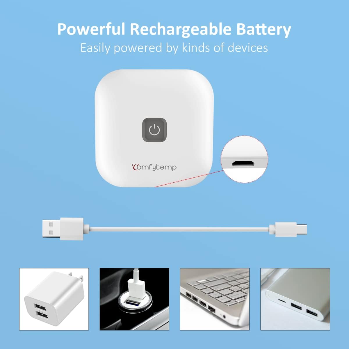 Thumbnail 4 de Comfytemp Wireless TENS Machine 15‑mode for Pain Relief