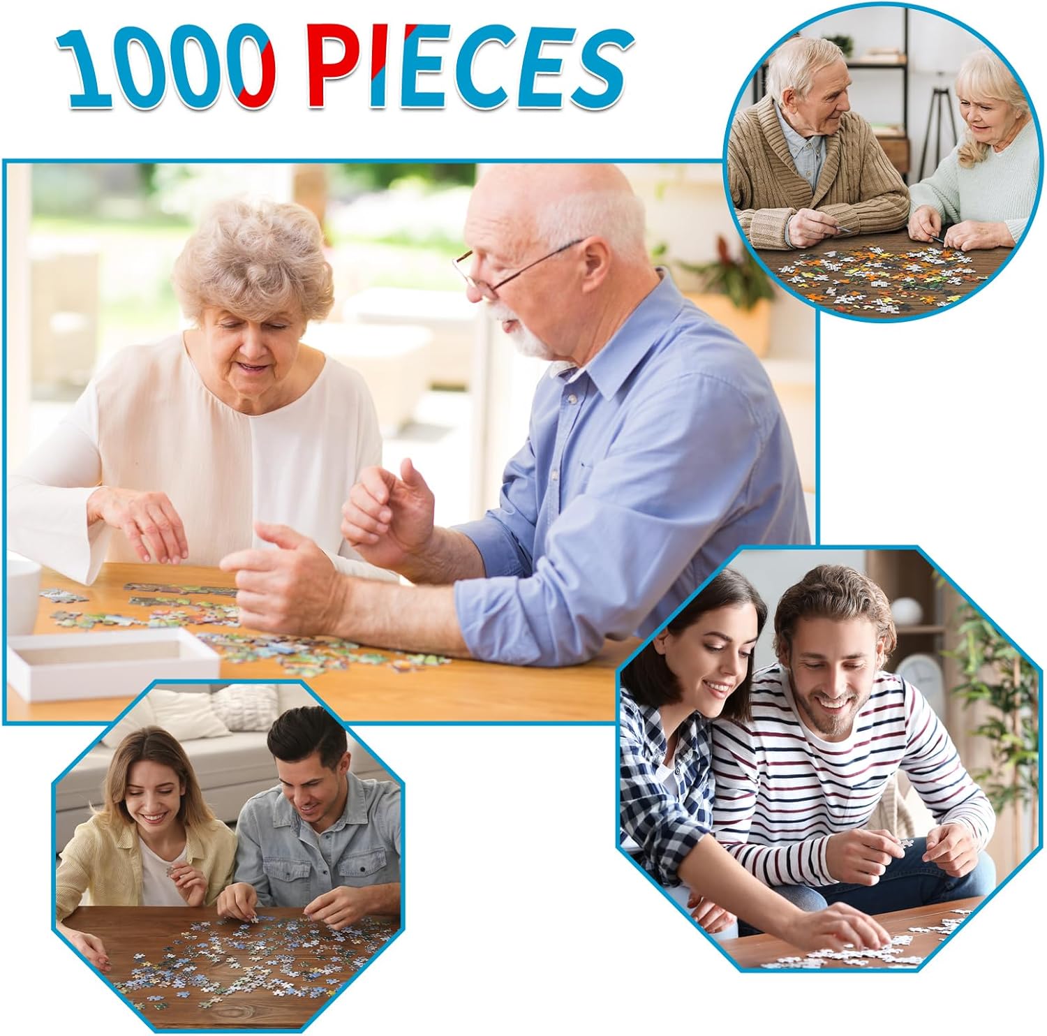 Detalle de Puzzle 1000 Teile für Erwachsene – klassisch, charmant und dekorativ