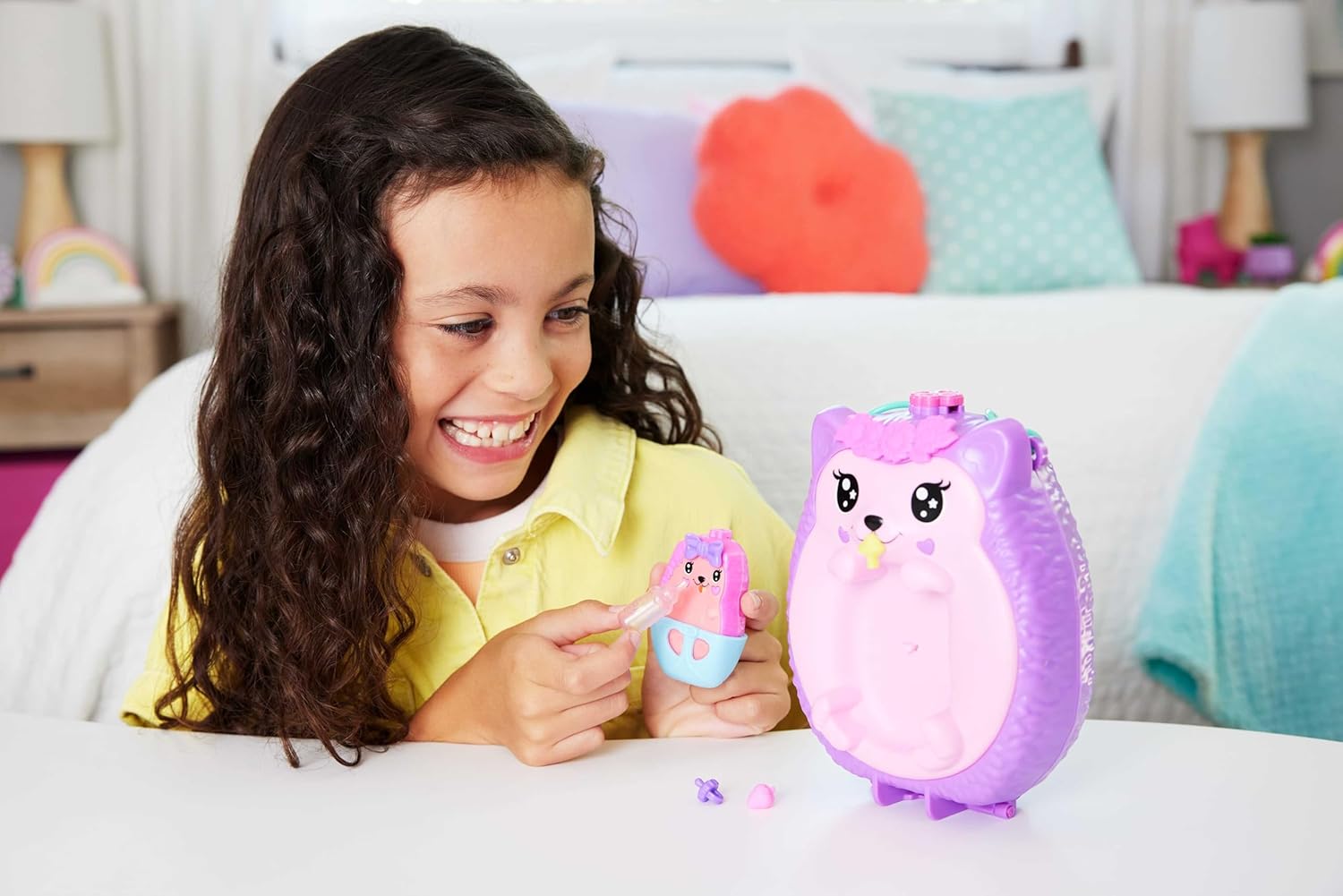 Detalle 2 de Polly Pocket JBJ91 Coffret Maman et Bébé Hérissons