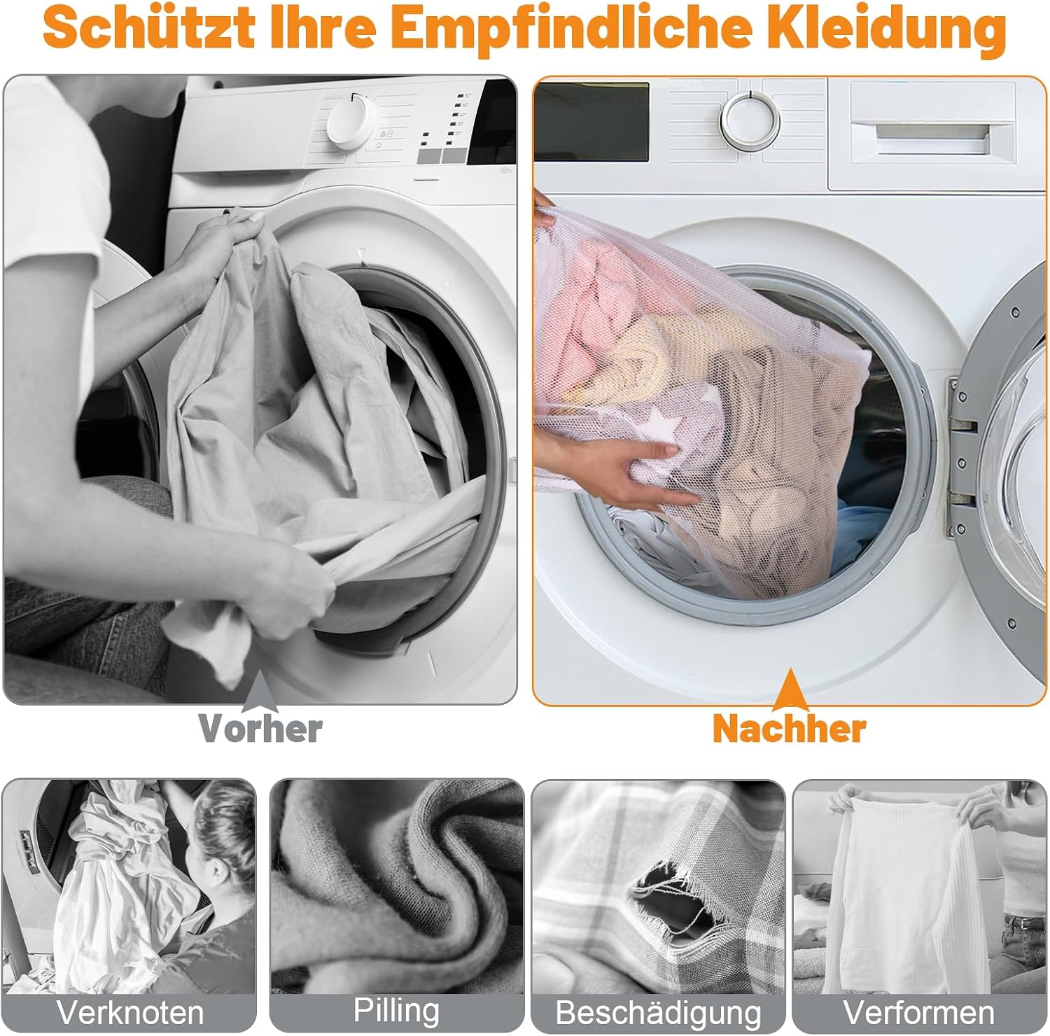 Thumbnail 5 de Dntorx Wäschenetz 7er-Set für 30x40 cm