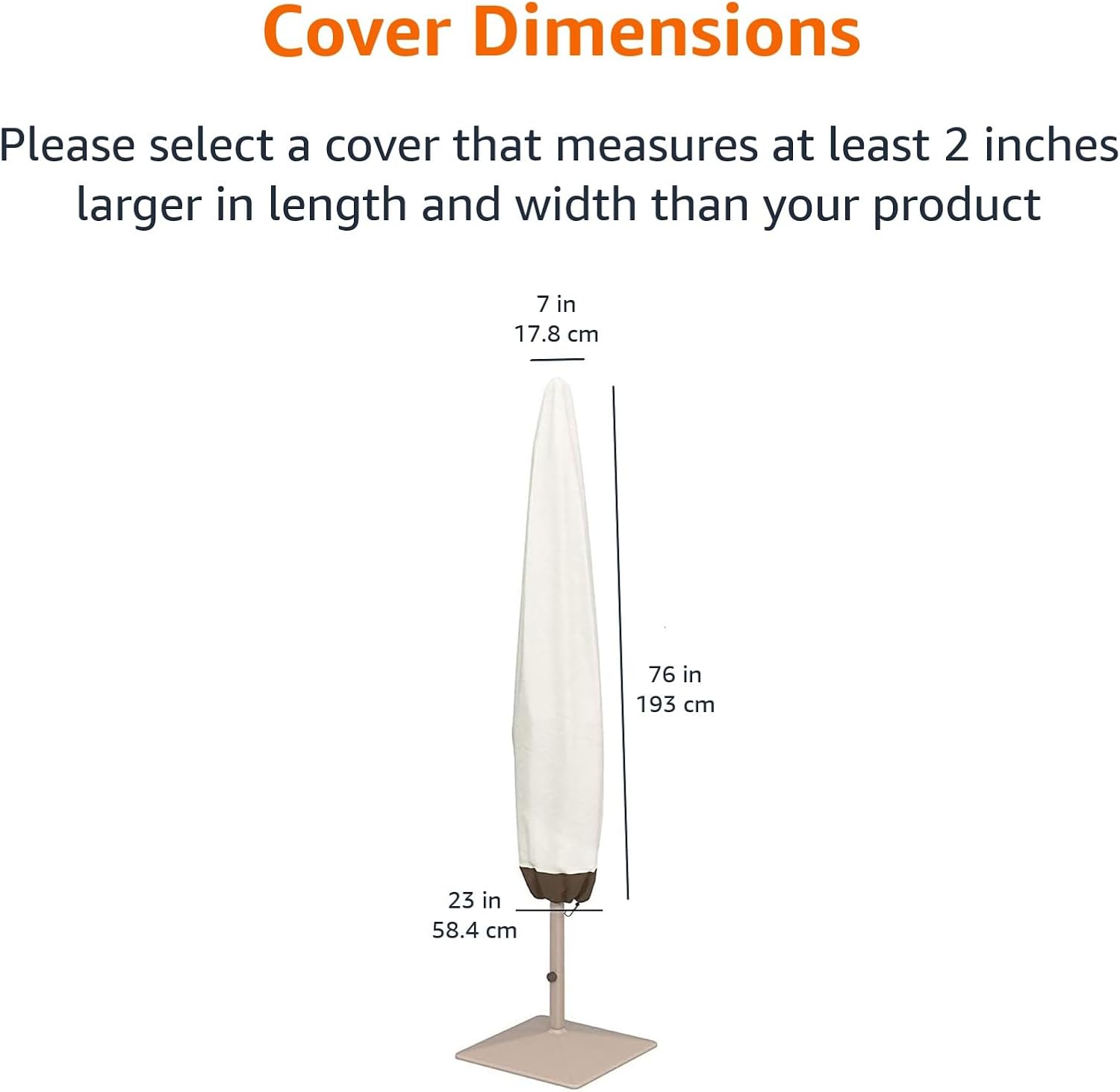 Thumbnail 1 de Copertura ombrellone beige 193 cm Amazon Basics