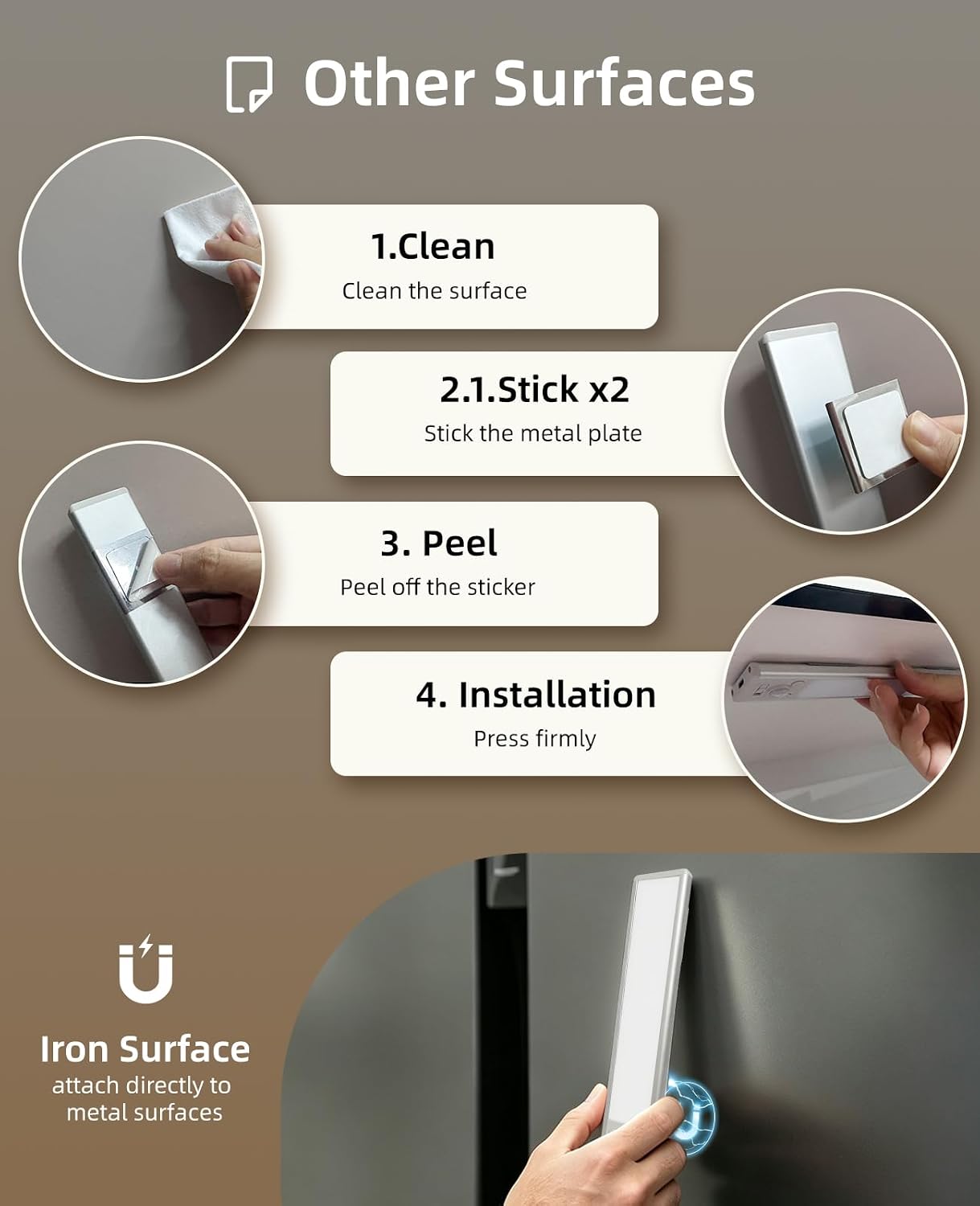 Thumbnail 6 de Wireless Motion Sensor Under-Cabinet Light, 1000mAh