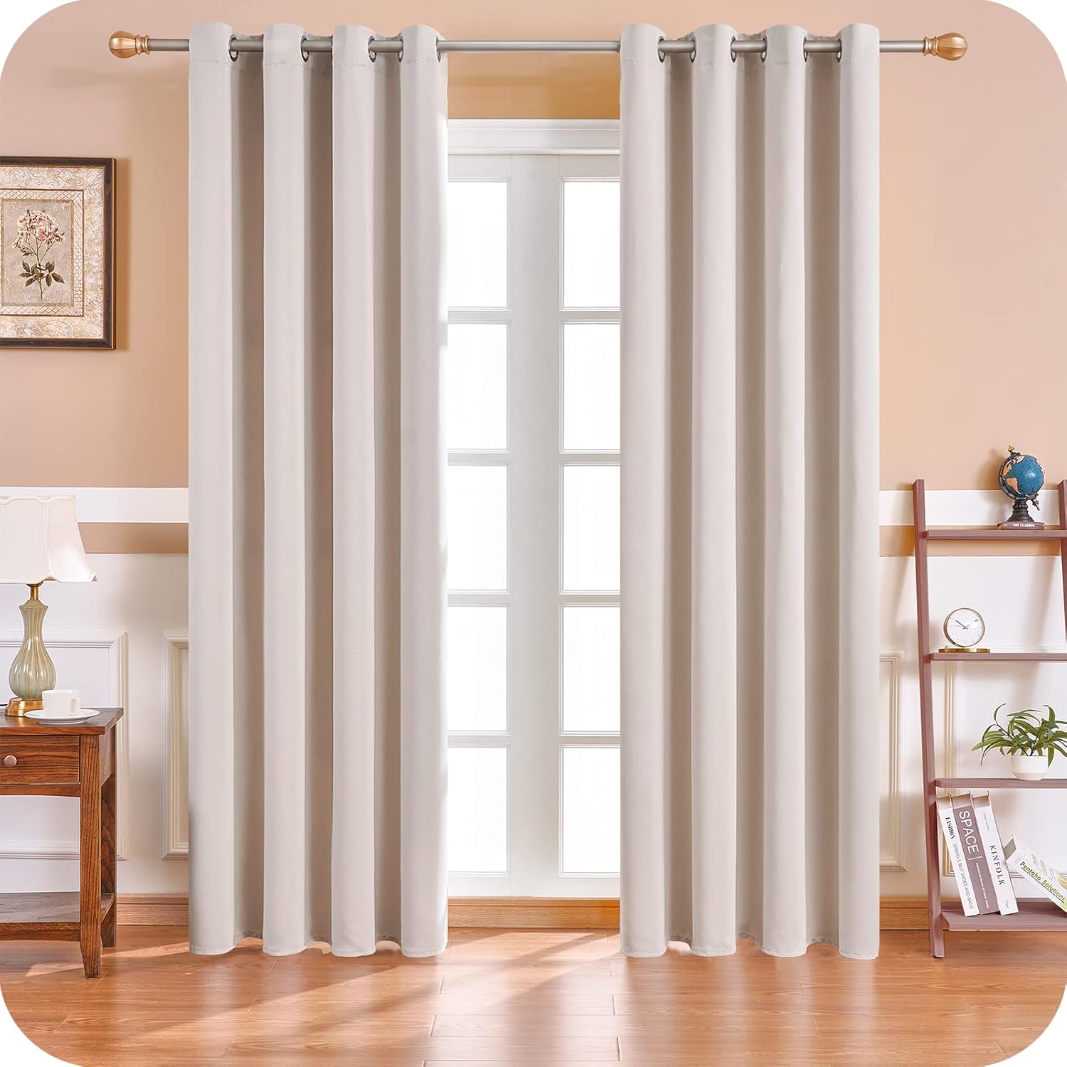 Thumbnail 1 de MRTREES Cortina Opaca Térmica 140x245cm Beige 🌟