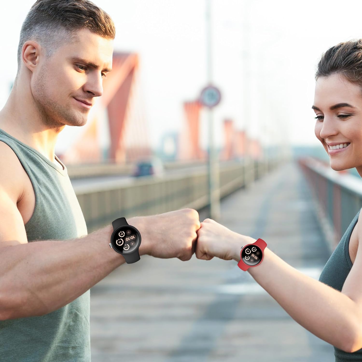 Thumbnail 6 de Tiorecime 10-Pack Case for Google Pixel Watch 3/2/1 (41mm) with Tempered Glass Screen Protector