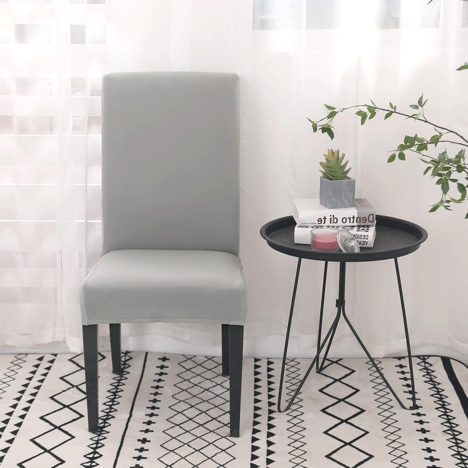 Detalle 2 de Housse de chaise extensible lot 4 ou 6 🎀