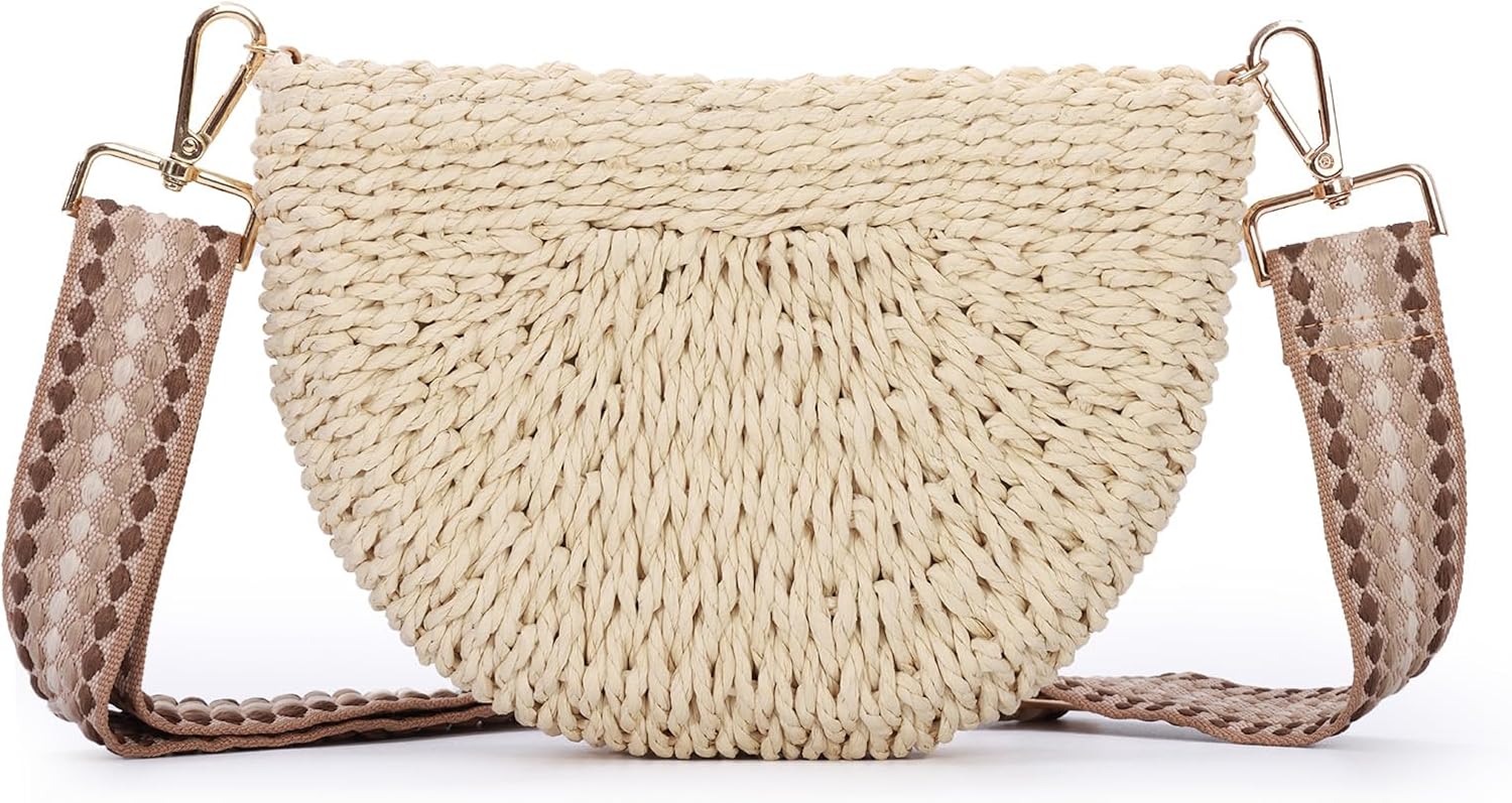 Detalle de Fecialy Handmade Straw Crossbody Bag