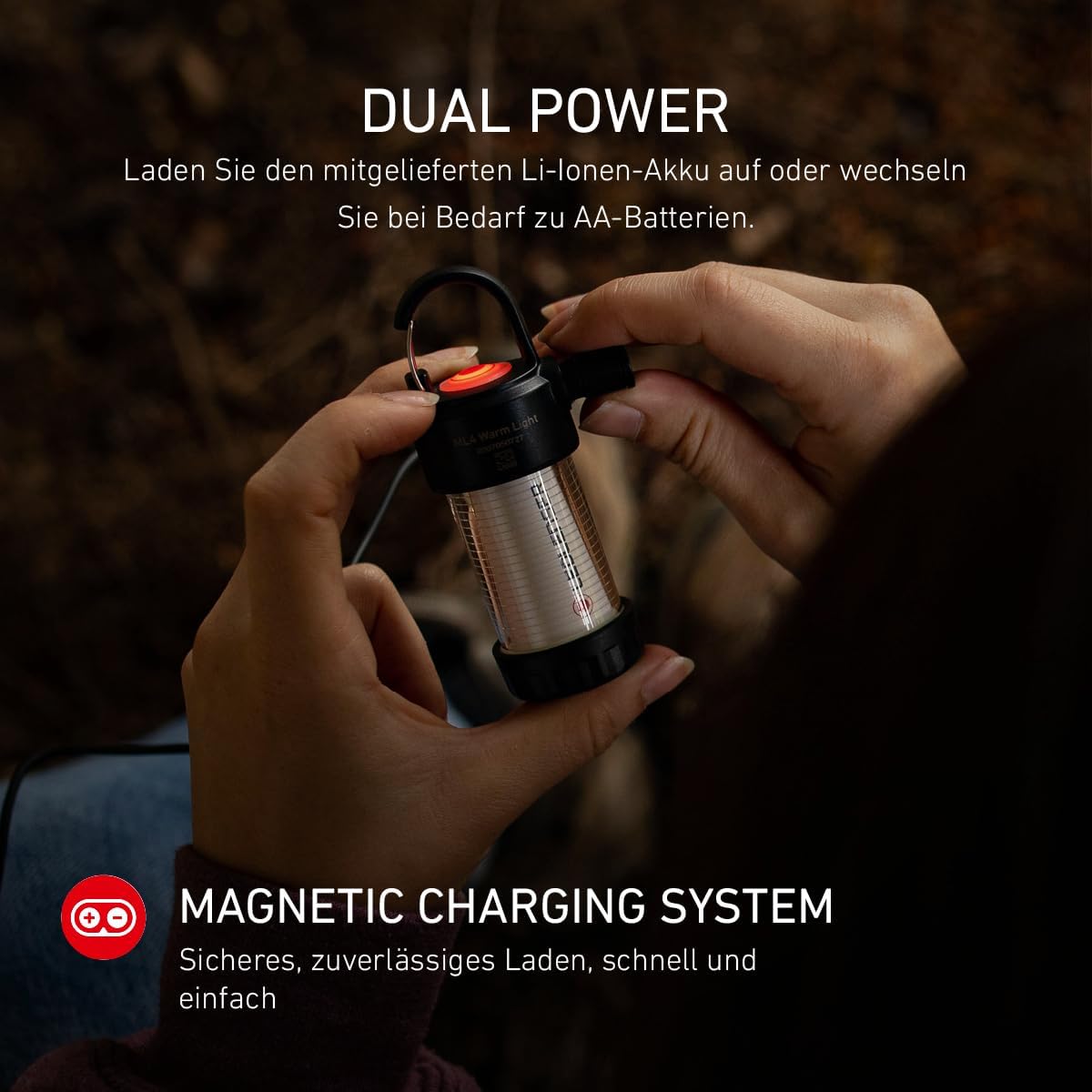 Detalle de Ledlenser ML4 Warm Light LED-Laterne – kompakt, energieeffizient und vielseitig für Outdoor
